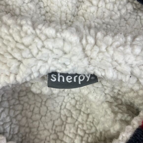 Sherpy Hoodie Women's One Size Full Zip Aztec Pattern Oversized Sherpa Lined - Picture 4 of 8